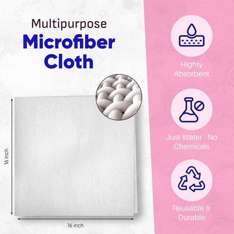 Kaywos Zezo-Fiber Microfiber Cleaning Cloth - Highly Absorbent Premium Towels for Cars, Kitchen, Glass, and Automotive Surfaces Soft Lint-Free Reusable Multipurpose Cleaning Rags,11 Pack - Image 4